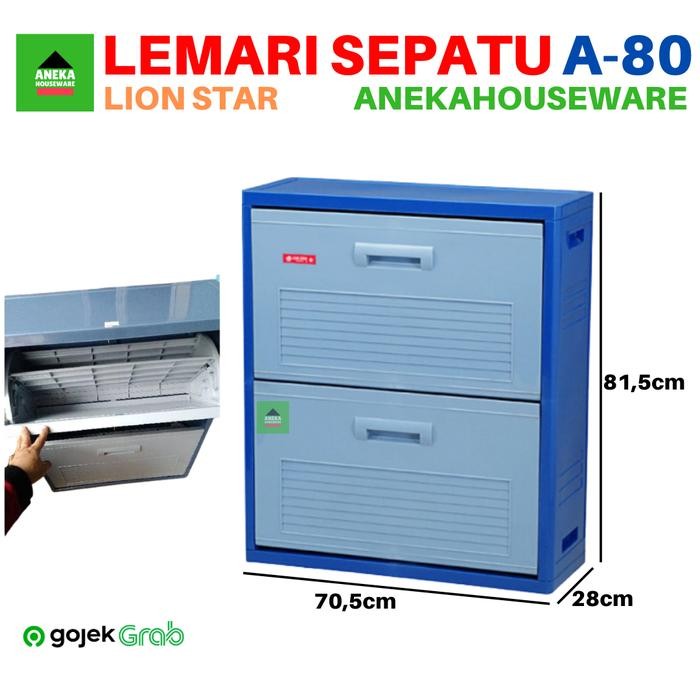 Lion Star Rak Sepatu Tutup Optima Shoes Cabinet A-80