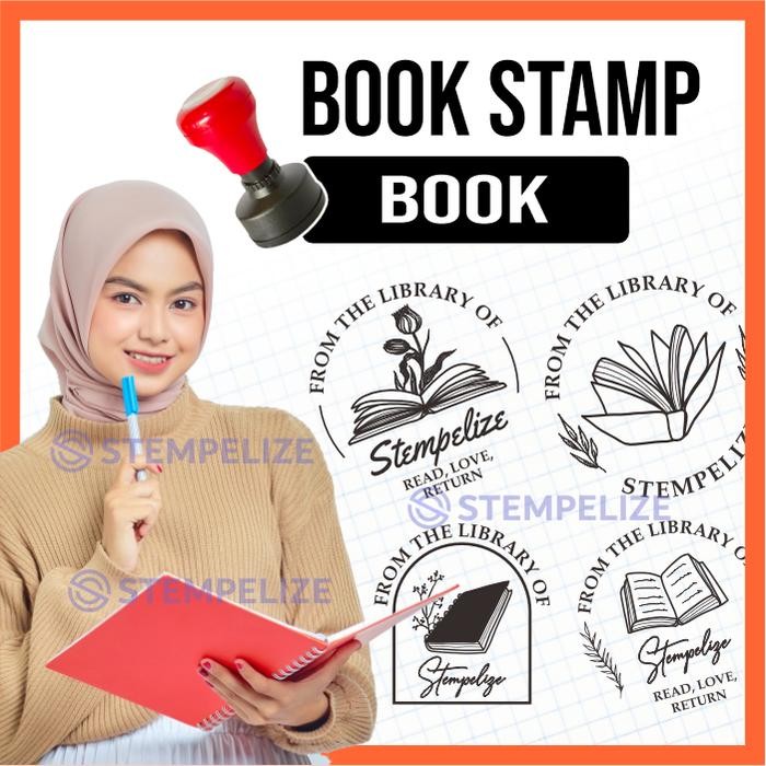 

ORIGINAL [BOOK] Book Stamp Custom / Stamp Book / Stempel Buku READY STOCK