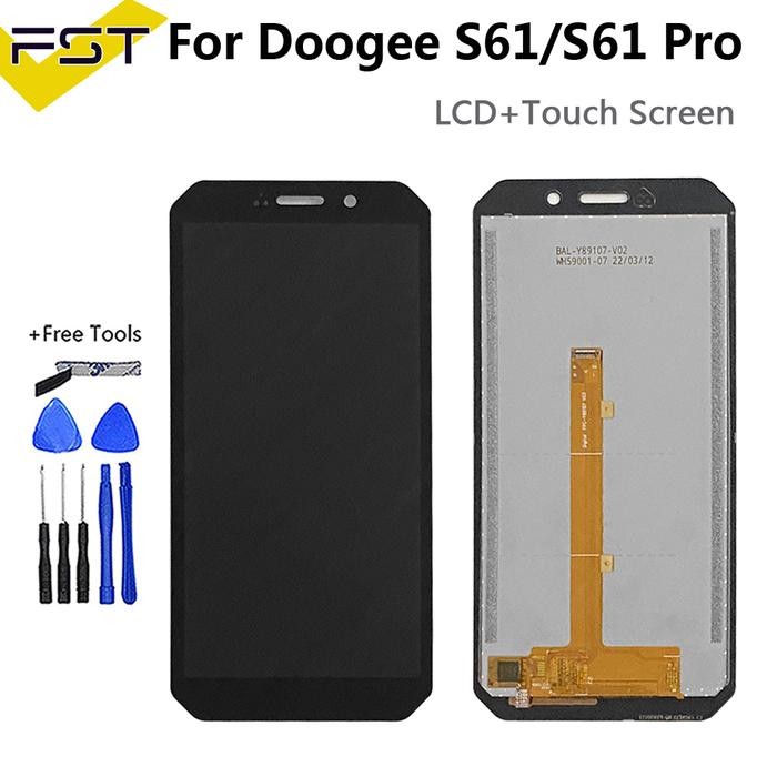 Original Tested For DOOGEE S61 LCD Display Doogee S51 Screen+Touch Panel Digitizer For DOOGEE S61 Pr