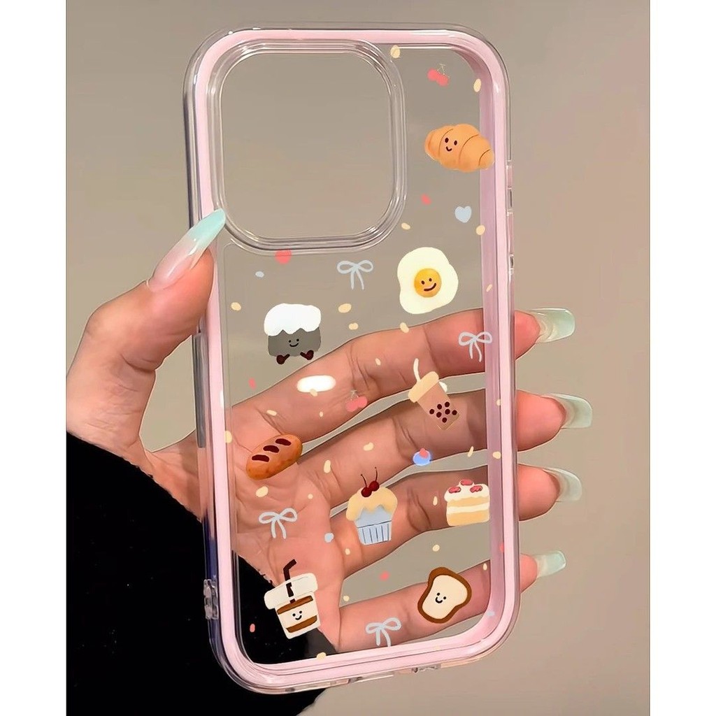 Fancy Kartun Dessert Creative Berwarna-Warni Kue Softcase Vivo V70 Fe Y21d V60 Lite Y28 Y29 Y19S V50