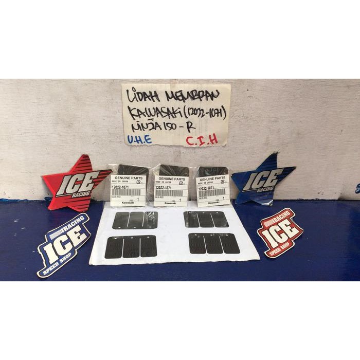 TERLARIS Lidah membran reed valve kawasaki ninja r/rr-150/kx-125 carbon hitam