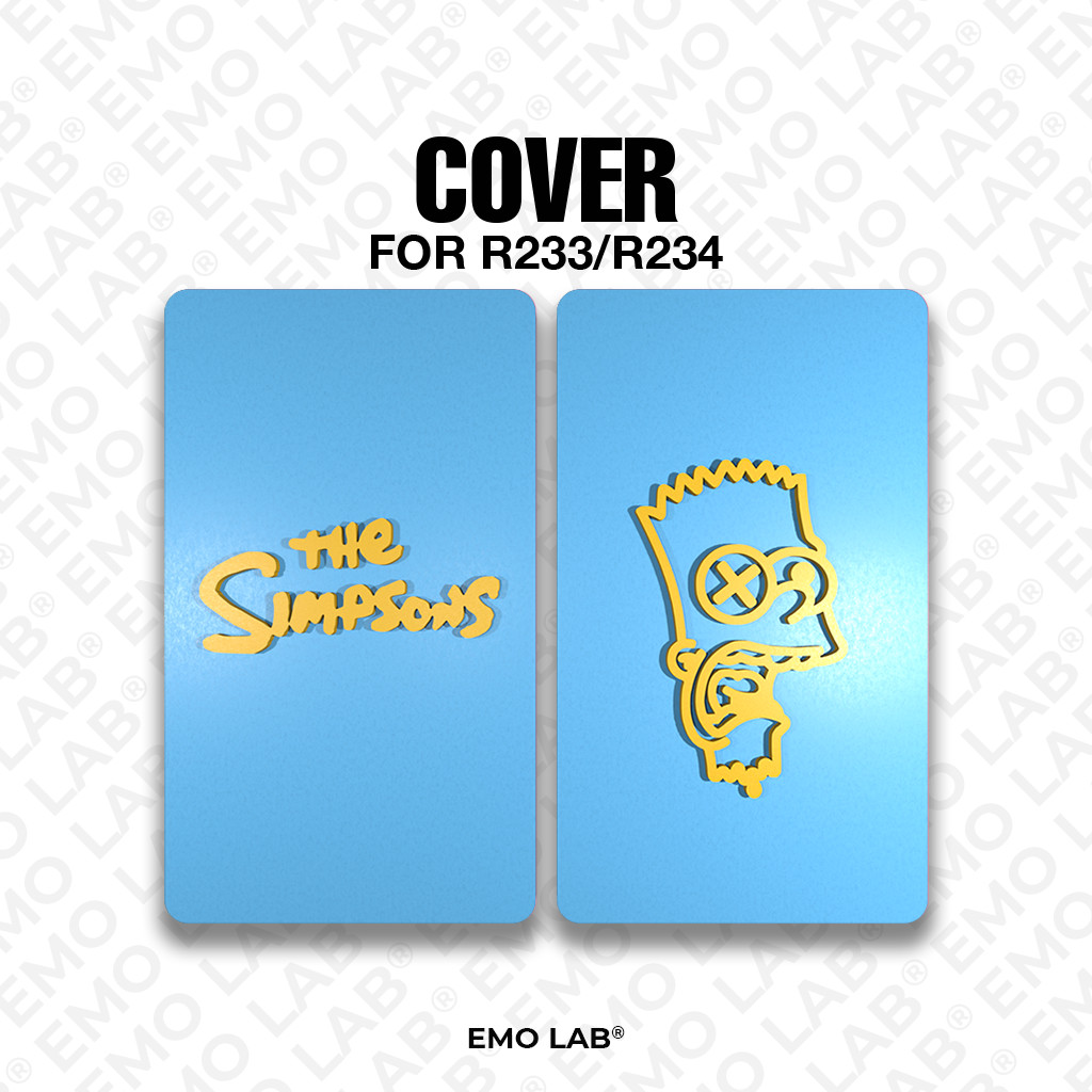 SIMPSONS BLUE YELLOW BACKDOOR 3D PRINT R233/R234