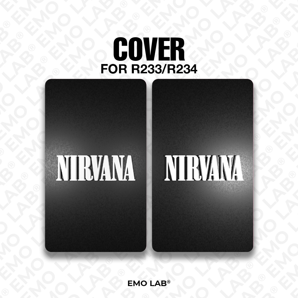 NIRVANA BLACK WHITE BACKDOOR 3D PRINT R233/R234