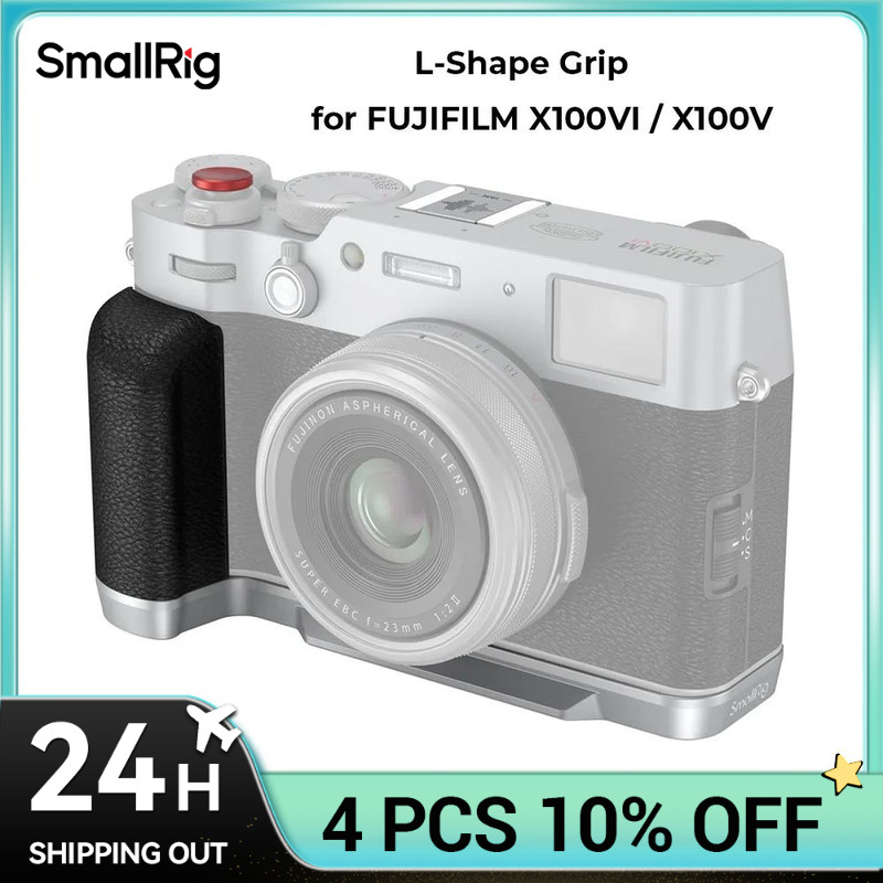 SmallRig L-Shape Grip for FUJIFILM X100VI / X100V with Arca-Swiss Quick Release,Shutter Release Butt