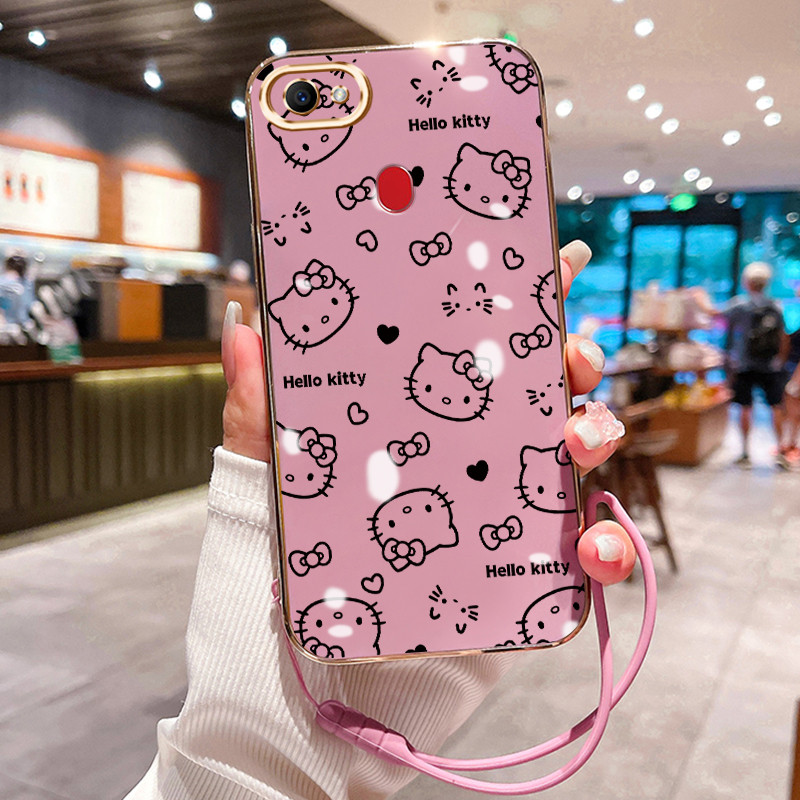 Casing Hp Untuk OPPO F7 F5 F5 Youth Case Casing Gambar kartun HP Cesing Silikon Softcase disepuh tal