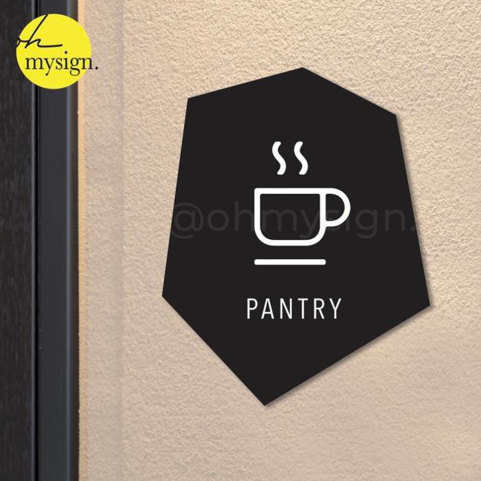 

Acrylic Signage Pantry Modern Sign Akrilik Printed Pantry