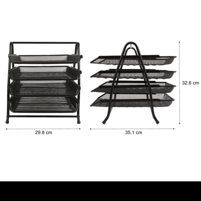 

Document Tray 4Tier Rak Dokumen 4Tingkat Rak Perlengkapan Kantor