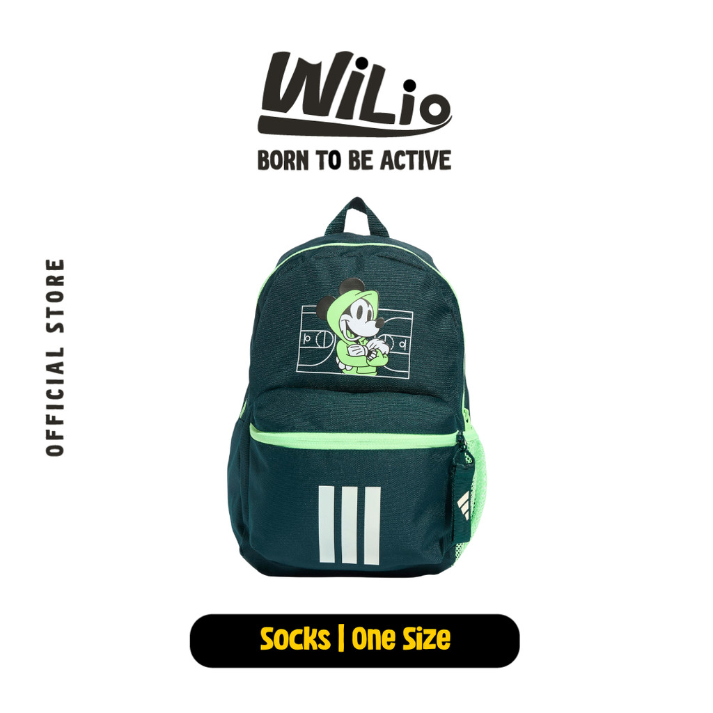 ADIDAS Disney Mickey Mouse Backpack Kids JM1824 - Tas Ransel Anak (Hijau)