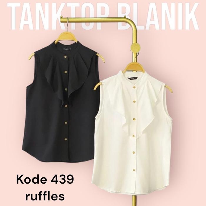 87Q5 Chloebeautyshop - Tanktop Dalaman Singlet Blouse Wanita Blanik / Inner Blazer Tanpa