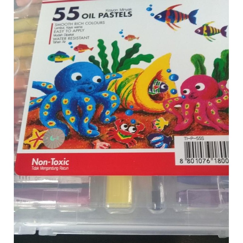 

Crayon 55 Warna Oil Pastels Titi Non Toxic - Titi 55S
