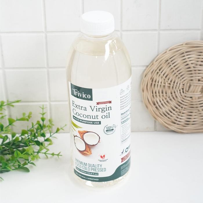 

Trivico Minyak Kelapa Evco Virgin Coconut Oil Coldpressed Vco 1 Liter -Gratisongkir