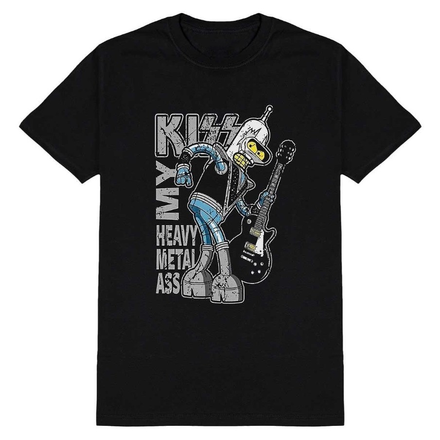 Kaos Kiss Band Bender My Heavy Metal Ass Katun Unisex Pria Wanita