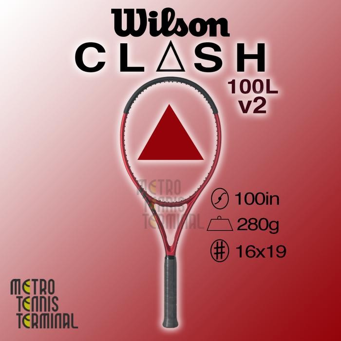 Wilson Clash 100L v2 2022 / Raket Tenis Wilson Clash v2 / Raket Tenis