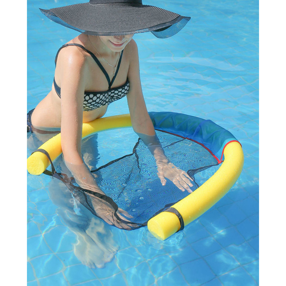 Swimming Pool Noodle Floater Hollow Flexible Water Float Aids Woggle Noodles for Kids Adult Row Ring