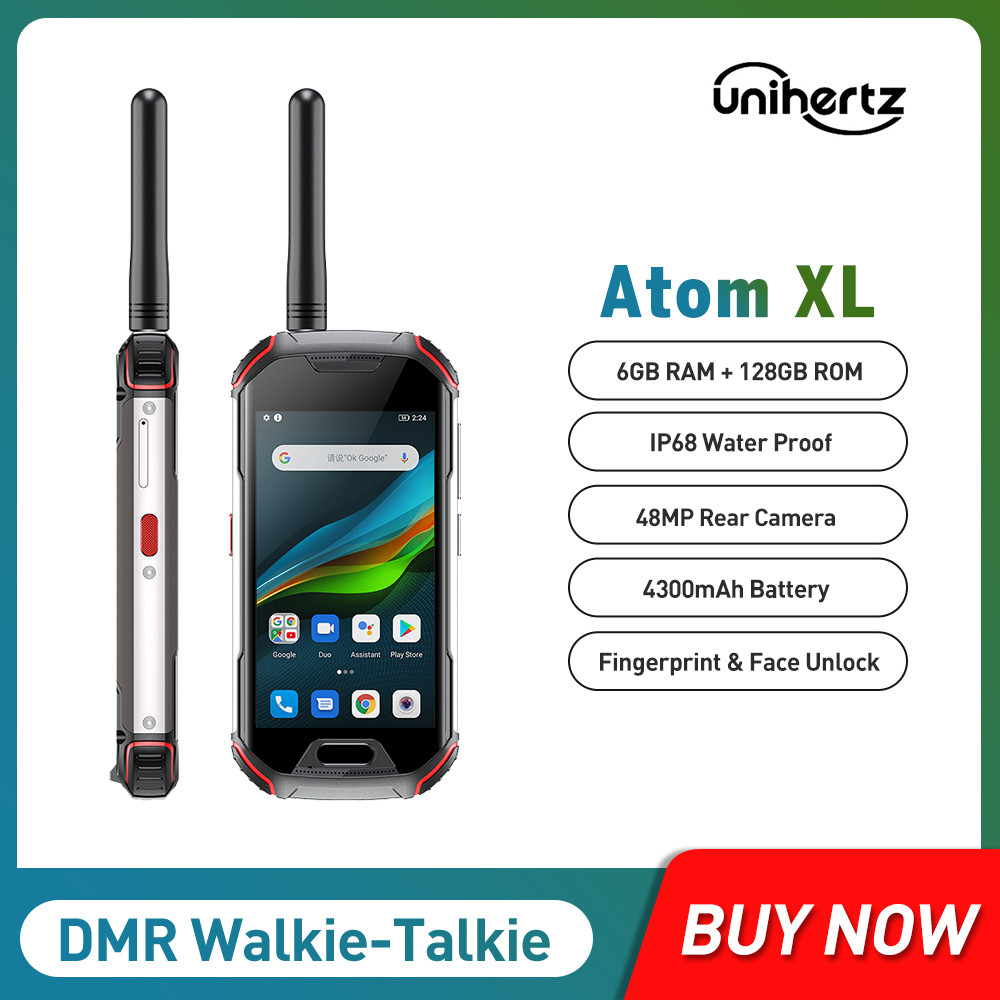 DMR Walkie-Talkie IP68 Waterproof Rugged Mobile Phone Unihertz Atom