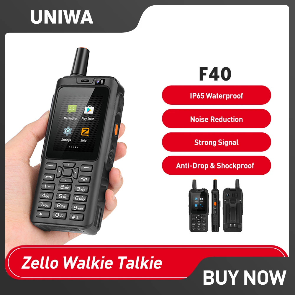 UNIWA F40 Zello Walkie Talkie Smartphone Android POC Radio Walkie