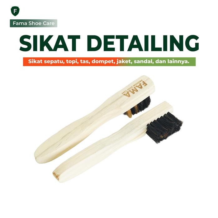 FAMA-SIKAT BULU KUDA DETAILING-SIKAT PREMIUM BRUSH-FAMA SHOES CLEANER-FAMA SHOE CLEANER