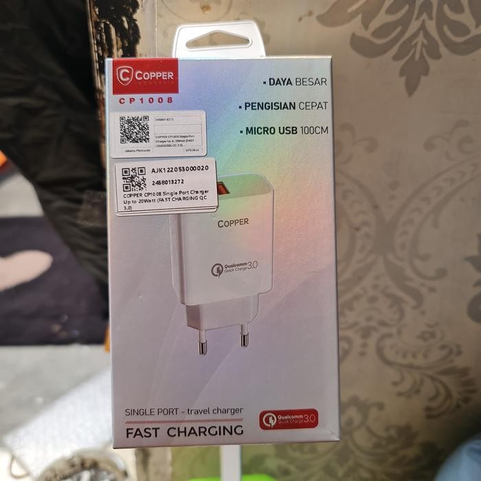 DISKON travel charger copper QC 3.0