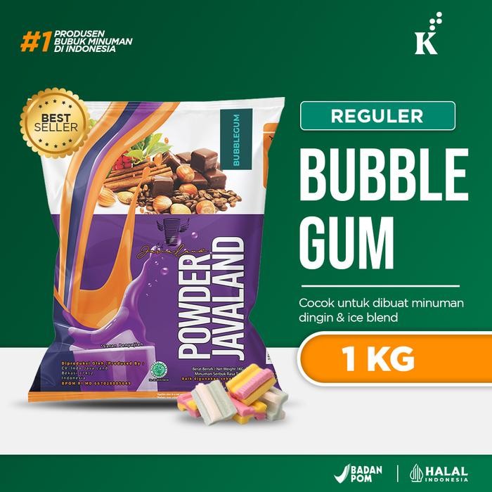 

NWFK Javaland Bubuk Minuman Bubblegum Reguler 1 Kg Cocok Untuk Minuman Dingin & Ice Blend