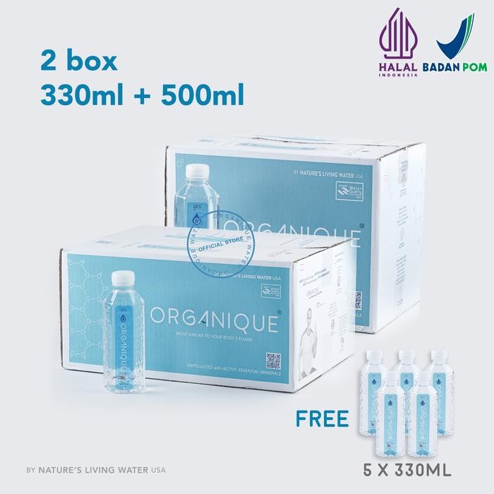 

8SXE Promo! Premium Alkaline Mineral Water, High Ph ( 500 Ml + 330 Ml )