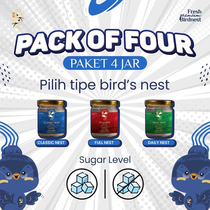 

8SXE Bird Nest Nyonya Walet Pack Of 4 - Box 4 (100Ml)