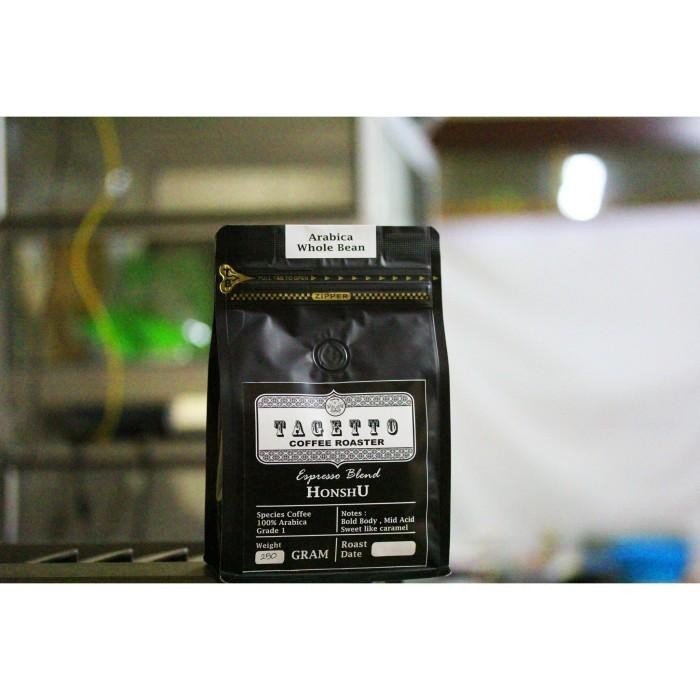 

8SXE Biji Kopi Espresso Arabika "Honshu" 500Gr Arabica Bean Ground Bubuk 500 Gram Tagetto