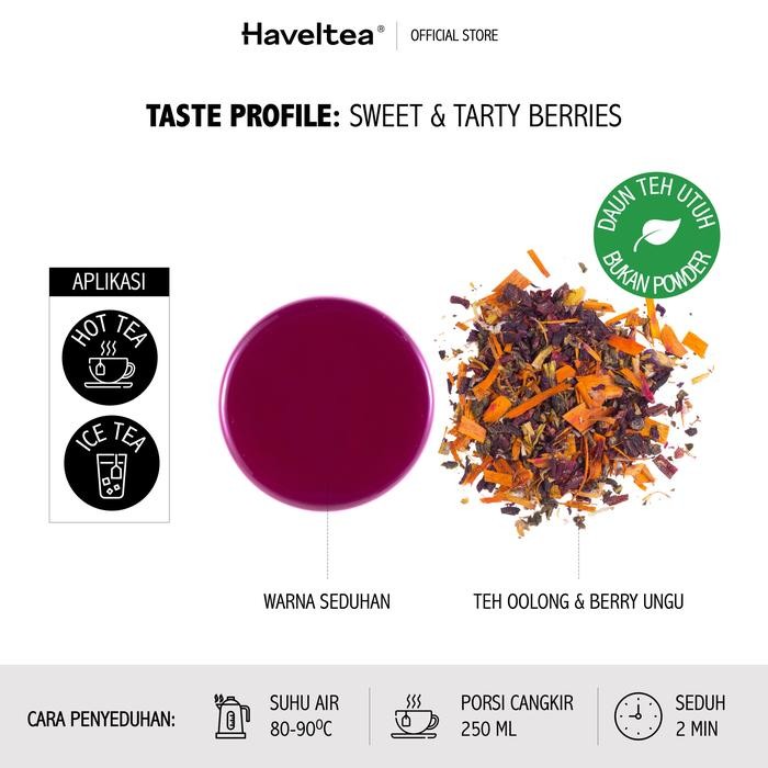 

8SXE Papilio Berry Big Tin Haveltea Fruit Tea Blackcurrant Berries