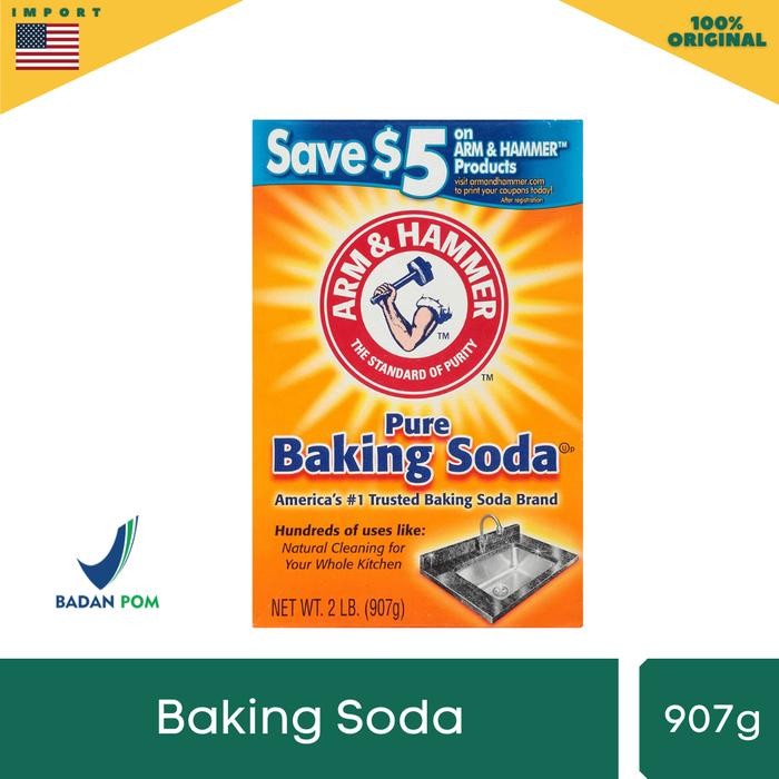 

(Rnd) - Baking Soda Asli Usa Merk Arm & Hammer Baking Soda 907Gr