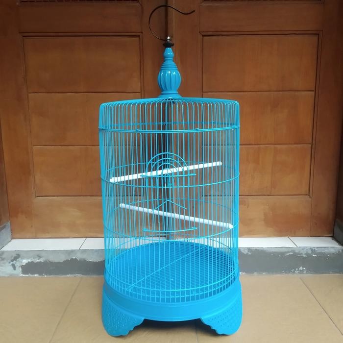 Sangkar Kandang Besi Bulat Burung Lovebird Kacer Jalak Jumbo Merk Cc
