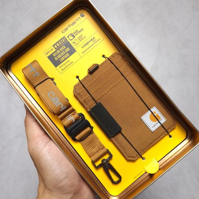 

ASLI Lanyard Carhartt Nylon Duck Canvas Brown ginal READY STOCK