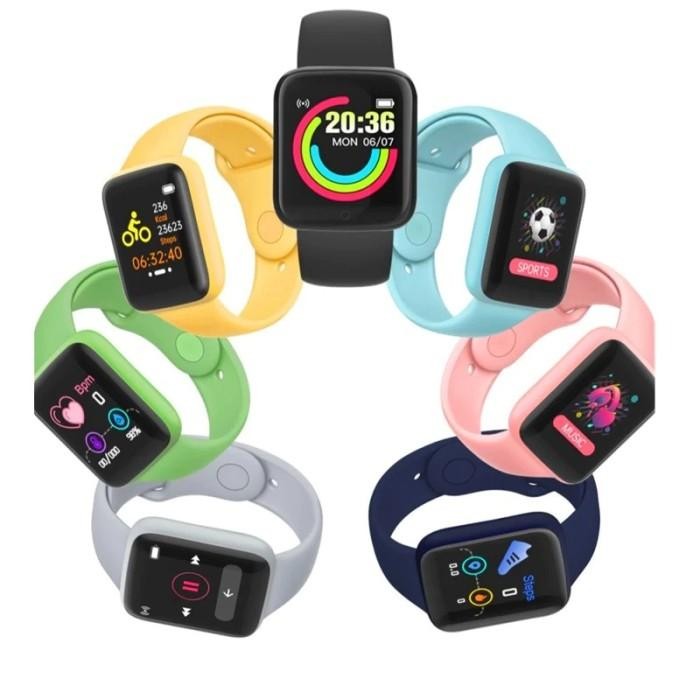 SK6C Smartwatch Macaron Jam Tangan Bluetooth Untuk Kesehatan Tubuh