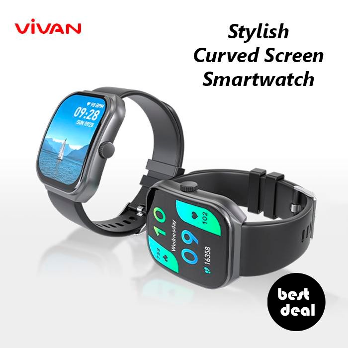 SK6C Vivan Vwf19 Stylish Curved Screen Smartwatch 2.01 Inch Screen Ai Sport Mode Watch Ip68