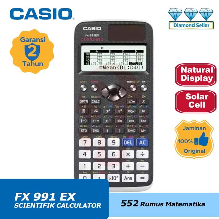 

(Gln) - Casio Kalkulator Fx-991Ex Scientific