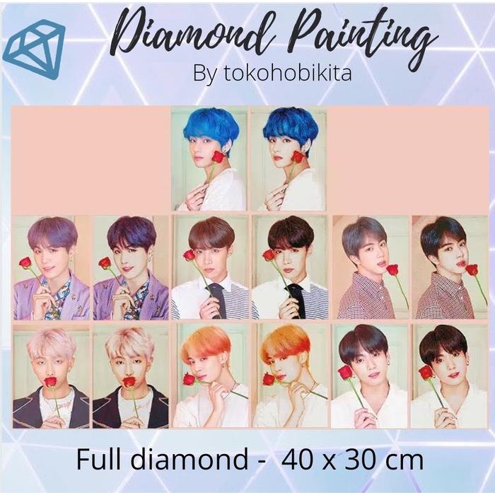 Diy Diamond Painting Bts Full Diamond - Bts Suga Kode 688