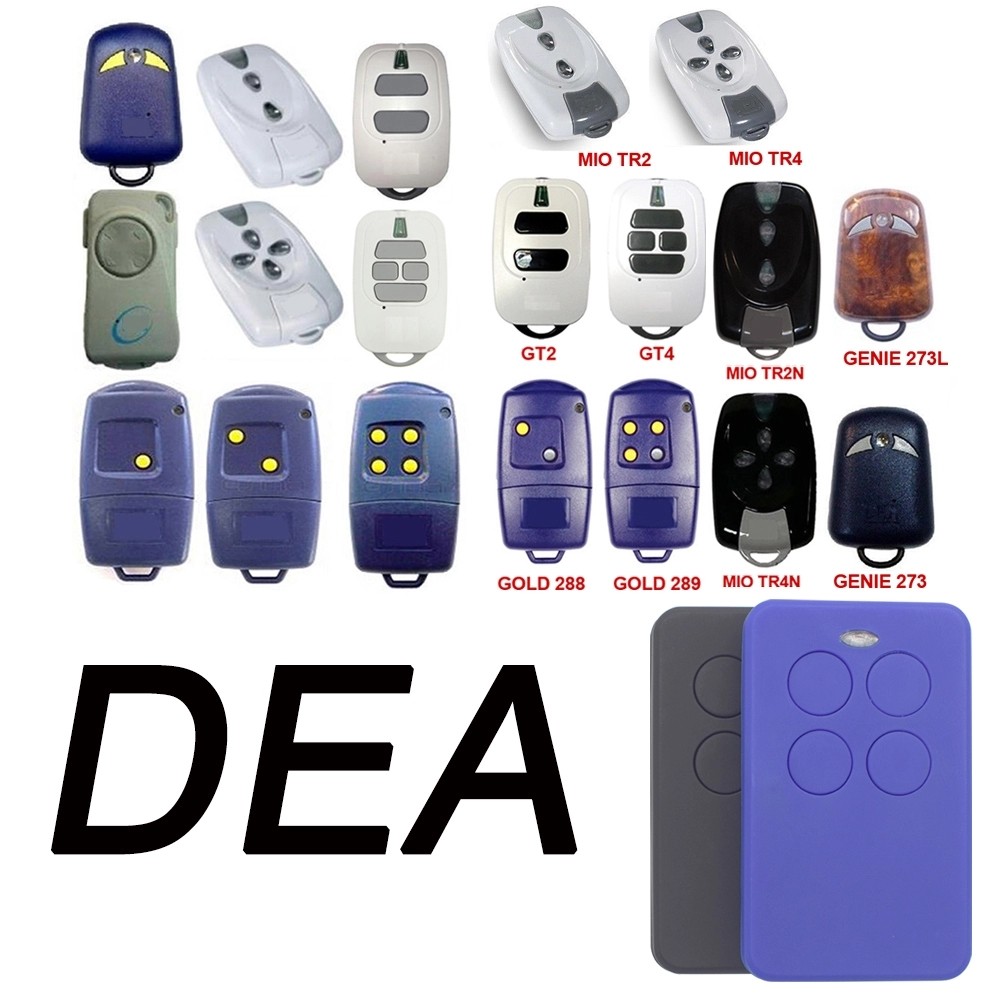 Copy DEA 433.92MHz Garage Door Remote Control DEA GT2, GT4, MIO TR2,