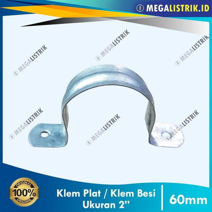 

Paling Laris! Klem Plat 2" / Klem Besi Seng / Klem Pipa 60mm / Klem Omega 2 Inch Terbatas