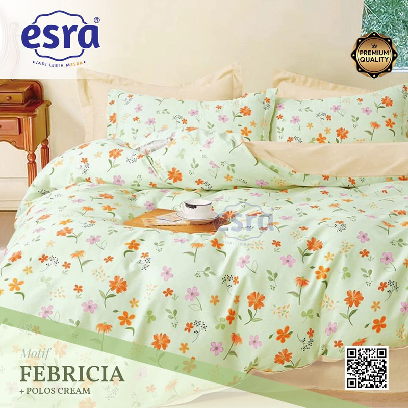 Bedcover & Sprei Premium Katun ESRA Motif Febricia