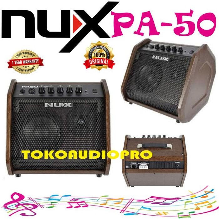 Nux PA50 Speaker Drum Elektrik Nux PA-50 Ampli Nux Monitor Drum