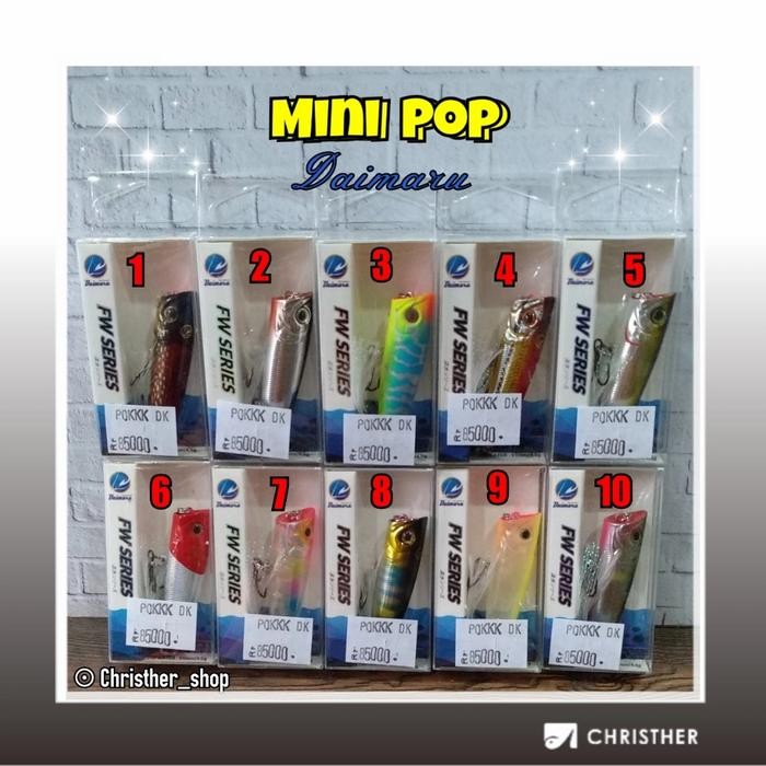 Mini Popper FW Series KUAT dan Berkualitas/Fishing By: Daimaru