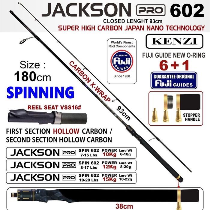 JORAN KENZI JACKSON PRO 602 7-15lbs 8-17lbs 10-20lbs Spinning