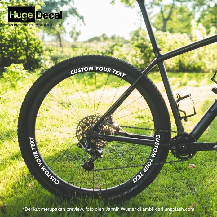 Cutting Stiker Custom Tulisan Velg Rims Sepeda MTB 26" 27,5" 29"