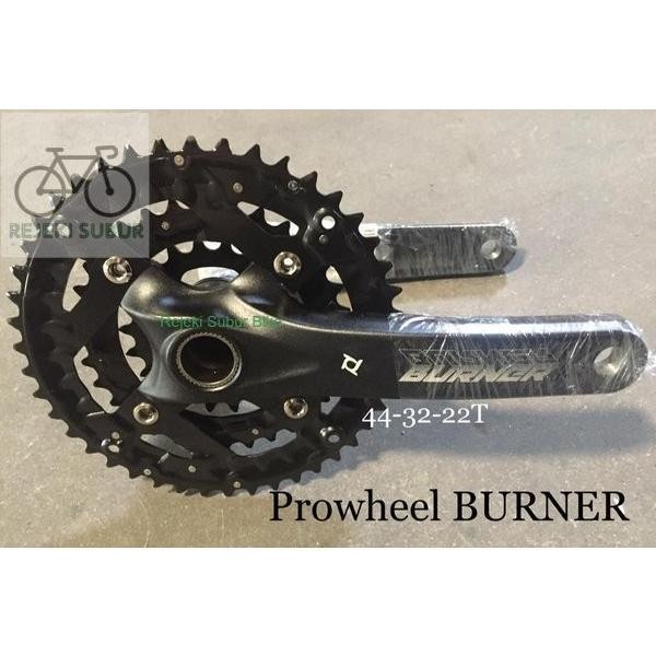 CRANK PROWHEEL BURNER HT2 TRIPLE HOLLOWTECH II PLUS BB Sepeda MTB HT 2