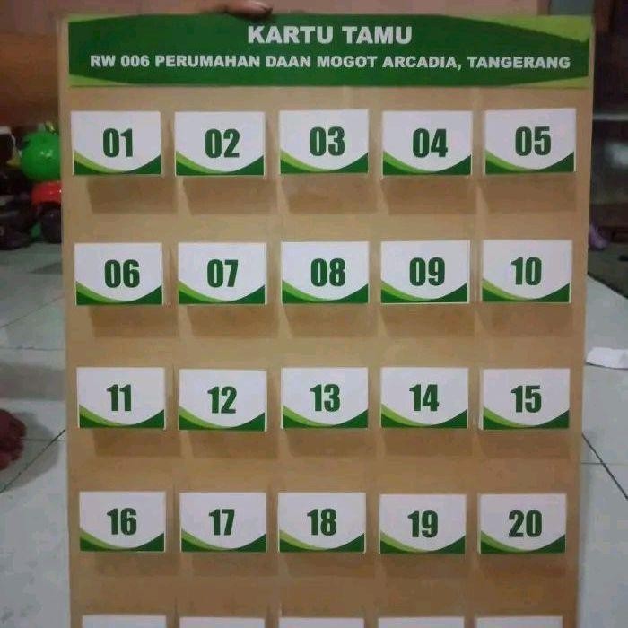 

TERLARIS Tempat Kartu Tamu Tempel di Dinding Isi 10 - 60 Kotak(Hanya Rak) READY STOCK