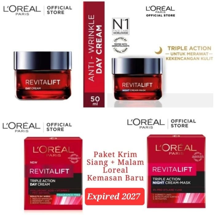 M4R7 Loreal Revitalift Laser X3 Day Cream Krim Siang 50Gram