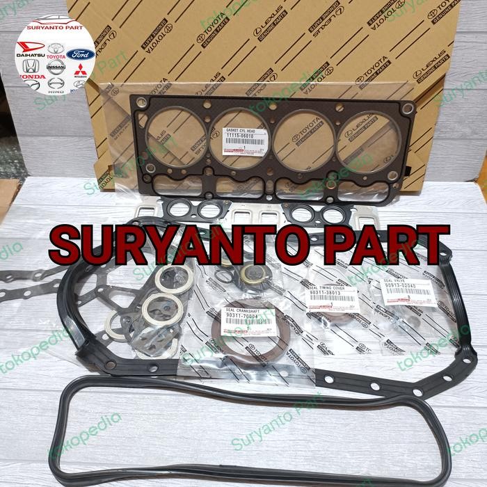 TERLARIS Packing Set Gasket Cylinder Head Full Set Kijang Kapsul 7k Efi Asli