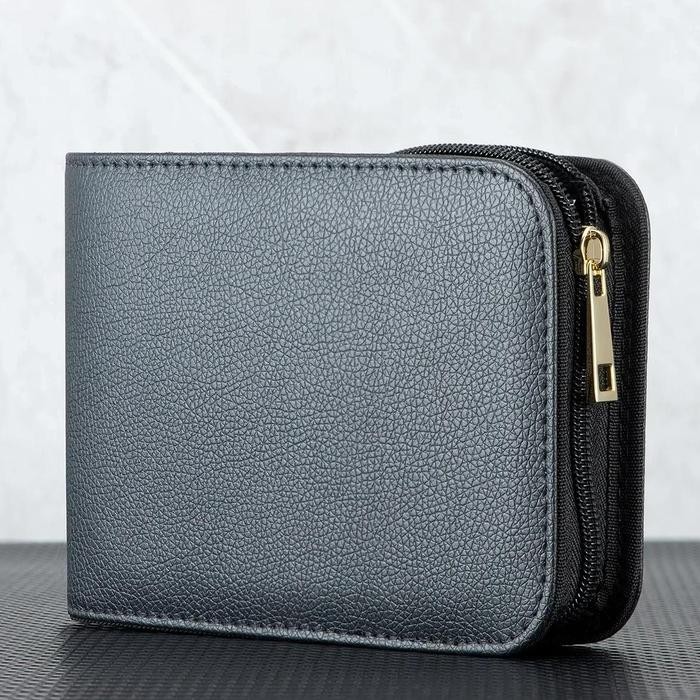 

Asvine 12 PU Leather Fabric Zipper Pens Case Fountain Pen Case Pencil Case Protection Bag Dustproof