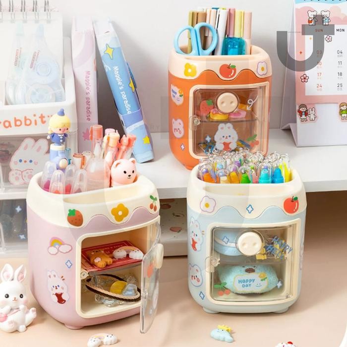

Tempat Pensil Kosmetik Alat Tulis Sanrio DIY Multifungsi Pen Holder Serbaguna Stationary Box