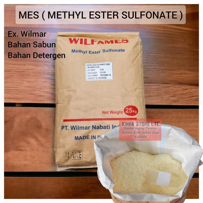 FAB0 Mes Flakes 1Kg ( Methyl Ester Sulfonate ) / Mes Wilmar /Bahan Detergen