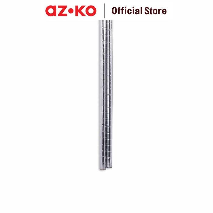 PREMIUM KRISBOW TIANG RANGKA RAK KAWAT 120 CM - CHROME