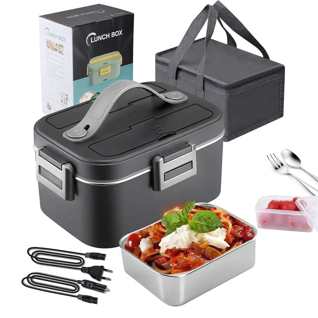 2 in 1 Portable Electric Lunch Box Electric Lunch Heating Lunch Box with Heating Function Household 